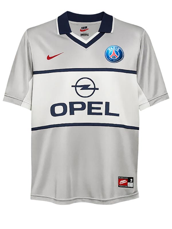 Paris saint-germain away jersey mens retro shirt 2000-2001