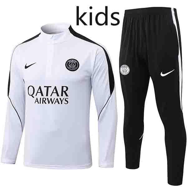 Paris saint-germain kids tracksuit children gray training kit 2026-2027