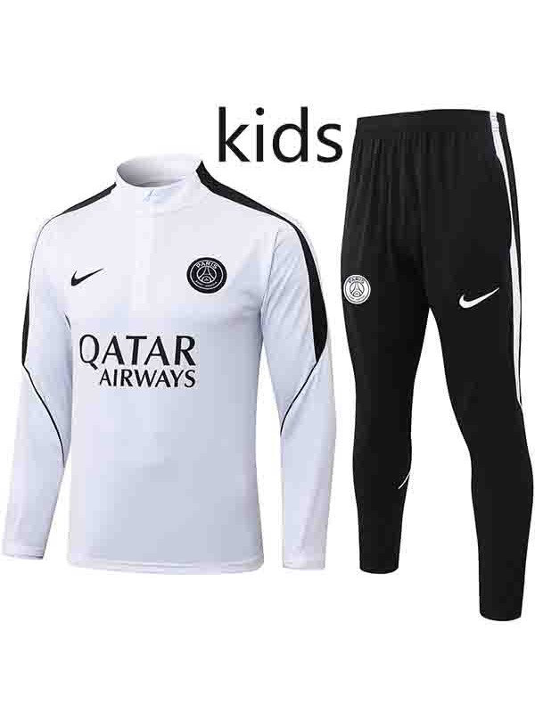 Paris saint-germain kids tracksuit children gray training kit 2026-2027