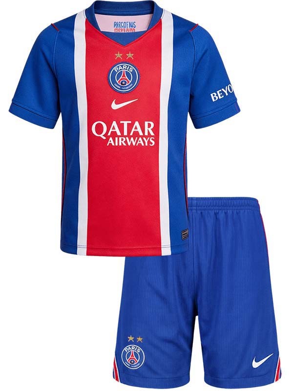 Paris saint-germain two star home kids kit childrens jersey 2026-2027