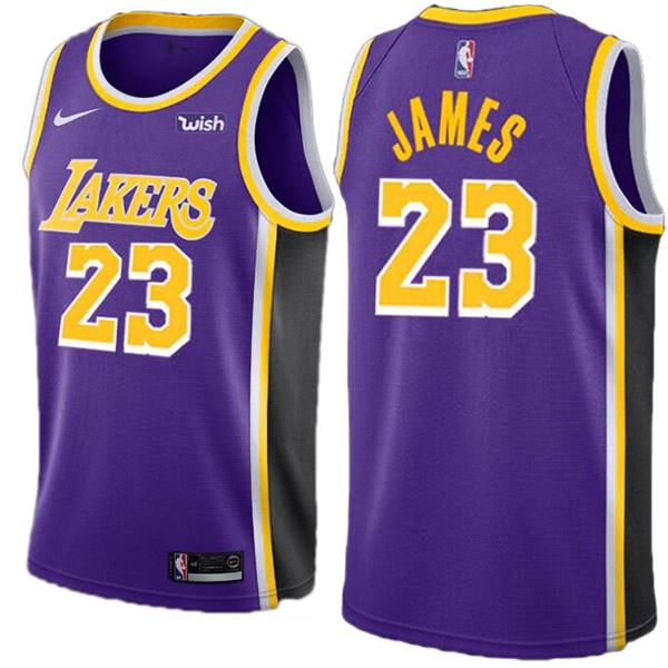 Los Angeles Lakers LeBron James 23 Statement Basketball Edition Swingman Jersey Violet 2019-2020