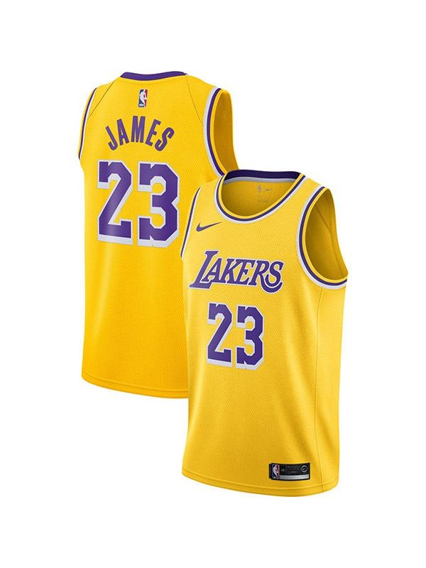 Men's Los Angeles Lakers Lebron James 6 Gold Nba Basketball Swingman Jersey 2019