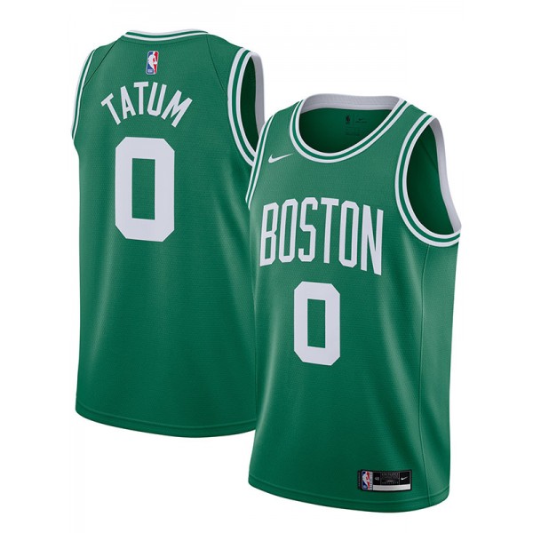 Boston Celtics Jayson Tatum 0 maillot ville basket vert uniforme swingman édition limitée chemise 2023