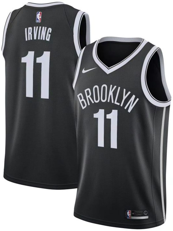 Brooklyn Nets Kyrie Irving maillot classique ville 11 uniforme de basket-ball swingman édition limitée chemise noire 2023