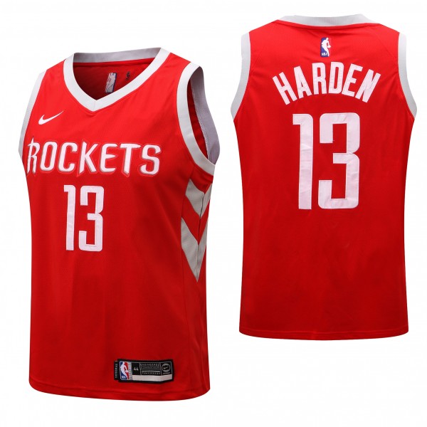 Houston Rockets 13 James Harden maillot 75e ville basket-ball rouge uniforme swingman édition limitée chemise 2022