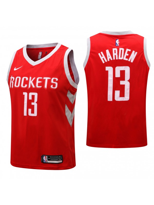 Houston Rockets 13 James Harden maillot 75e ville basket-ball rouge uniforme swingman édition limitée chemise 2022