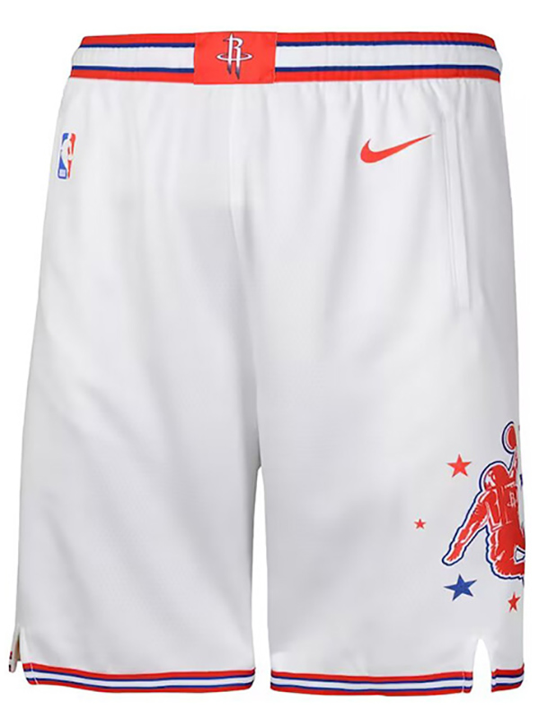 Houston Rockets city edition maillot homme icône swingman short de basket kit blanc