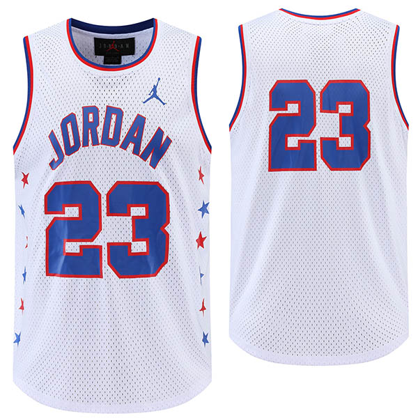 Jordan 23 maillot the city basketball uniforme swingman kit édition limitée chemise blanche 2022