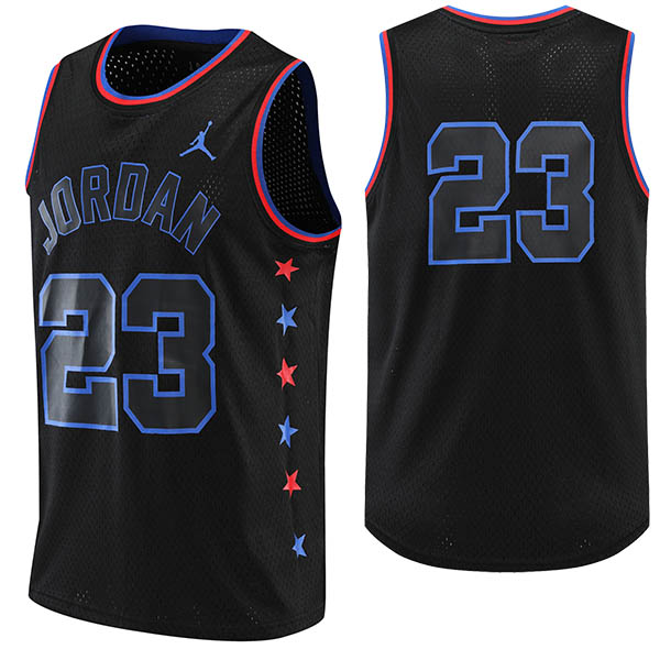 Jordan 23 débardeur maillot the city basketball uniforme swingman kit édition limitée chemise noire 2022