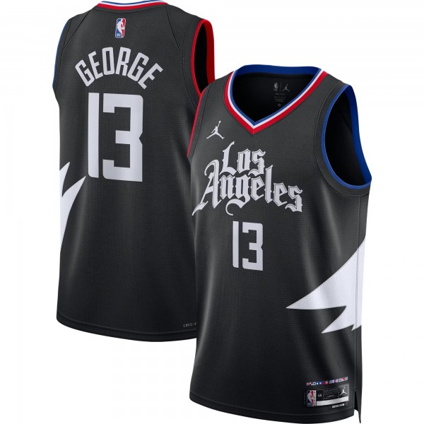 LA Clippers George maillot homme 13 noir swingman uniforme déclaration édition uniforme de basket-ball édition limitée chemise 2023