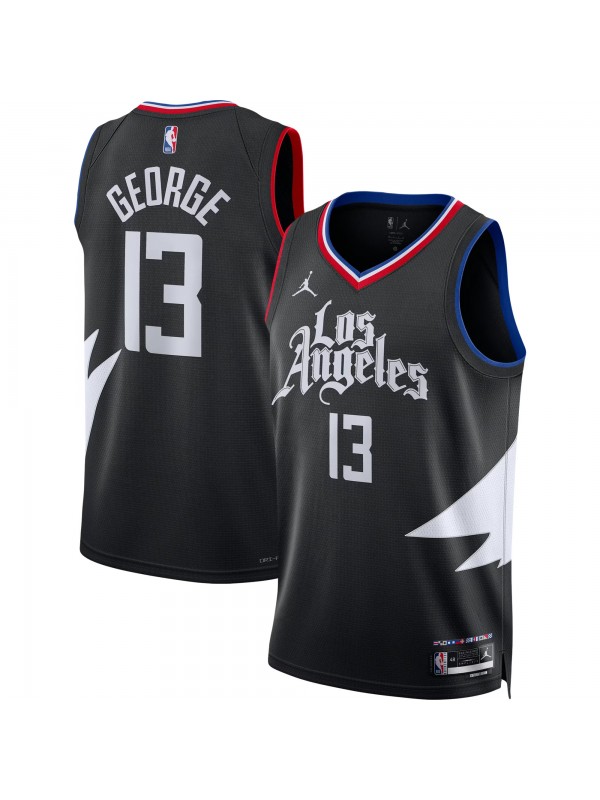 LA Clippers George maillot homme 13 noir swingman uniforme déclaration édition uniforme de basket-ball édition limitée chemise 2023