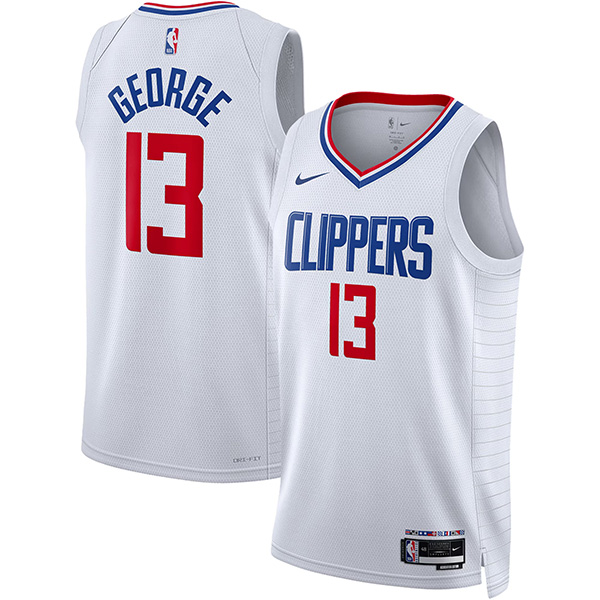 La Clippers Paul George Maillot homme 13 blanc city swingman edition maillot de basket-ball 2023