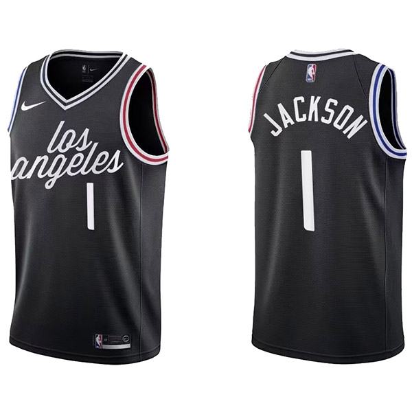 Los Angeles Clippers 1 Jackson maillot uniforme de basket-ball kit swingman noir édition limitée 2022-2023