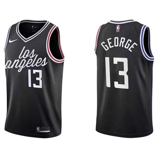 Los Angeles Clippers 13 George maillot uniforme de basket-ball kit swingman noir édition limitée 2022-2023