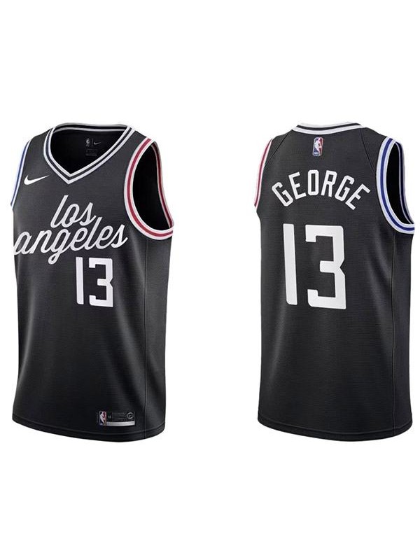 Los Angeles Clippers 13 George maillot uniforme de basket-ball kit swingman noir édition limitée 2022-2023