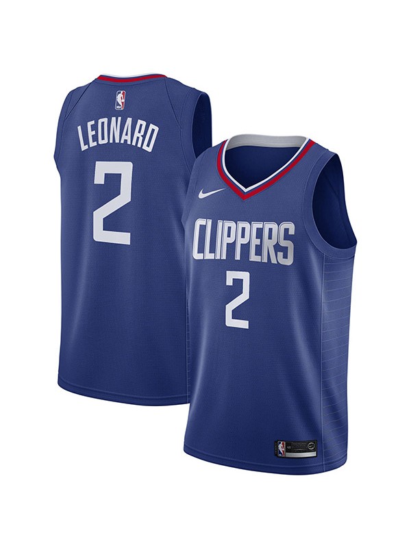 Los Angeles Clippers 2 Kawhi Leonard maillot 75e ville uniforme de basket-ball swingman édition limitée kit chemise bleue 2022