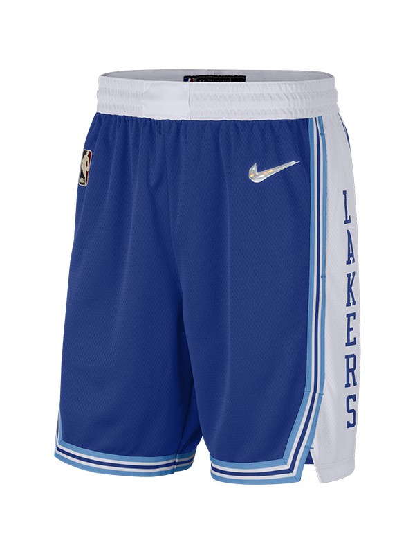 Los Angeles Lakers édition maillot hommes limite 75e gagné swingman basketball short bleu 2022