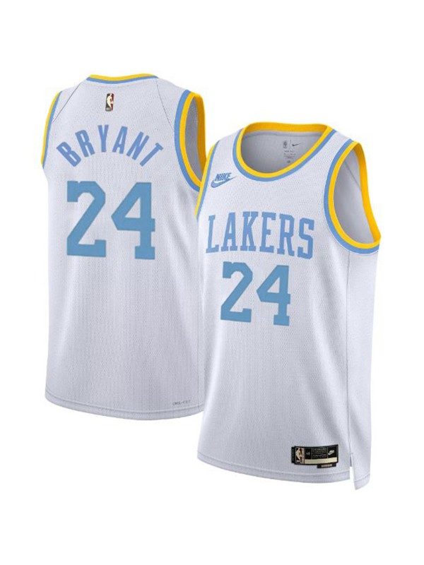 Los Angeles Lakers edition swingman jersey 24# Kobe Bryant uniform men's basketball kit limited white shirt 2022-2023