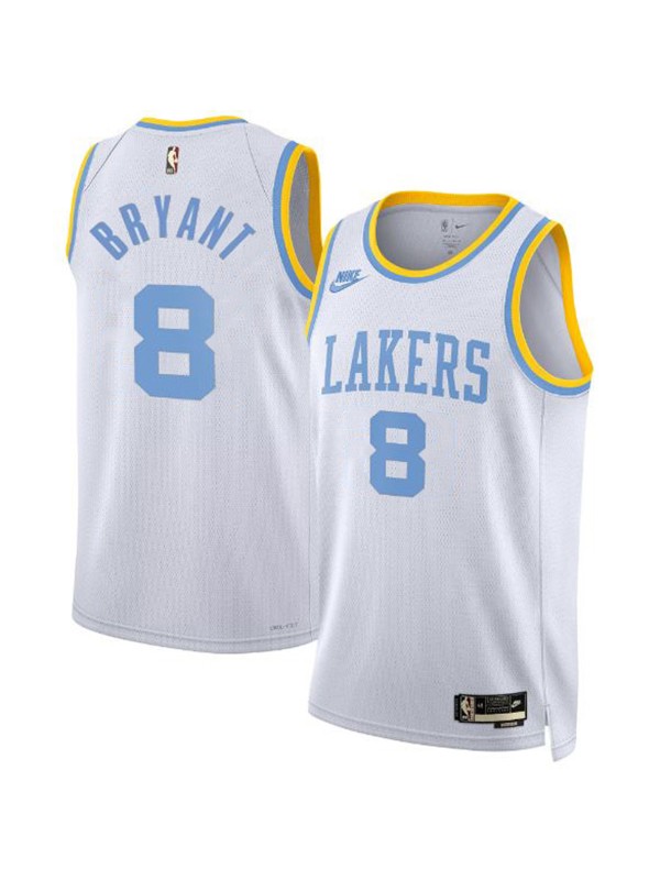 Los Angeles Lakers edition swingman jersey 8# Kobe Bryant uniform men's basketball kit limited white shirt 2022-2023