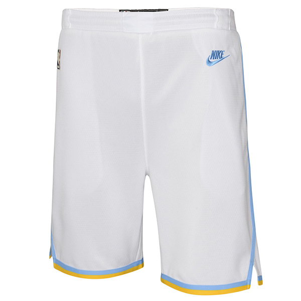 Los angeles lakers edition swingman shorts men's white Dri-FIT basketball pants 2023