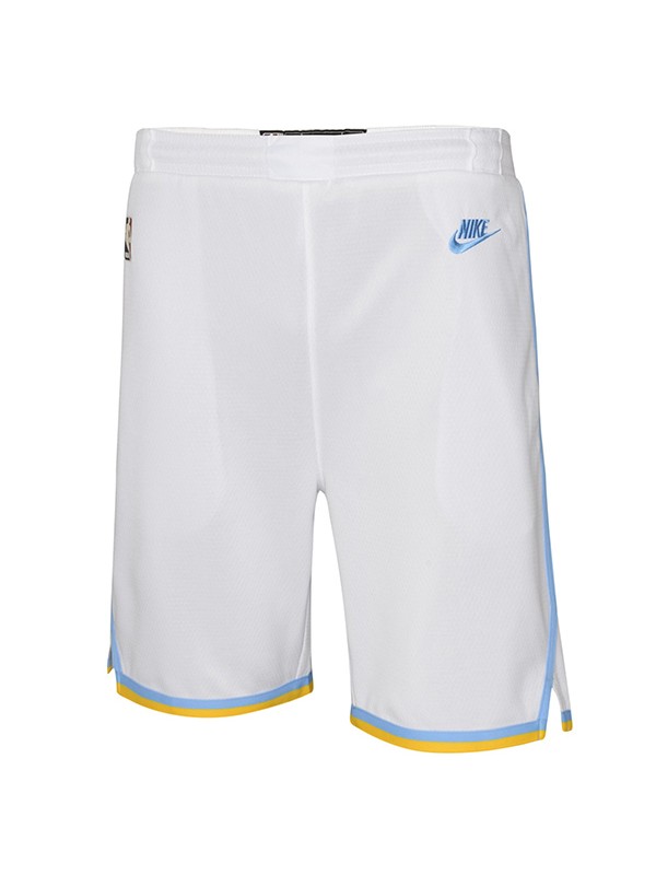 Los angeles lakers edition swingman shorts men's white Dri-FIT basketball pants 2023