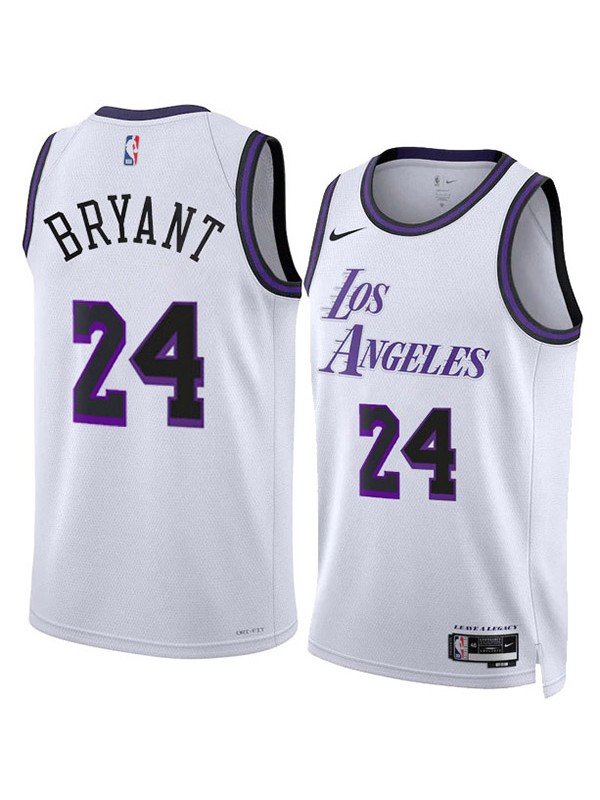 Los Angeles Lakers jersey edition basketball jersey 24# Kobe Bryant uniform men's basketball kit limited white shirt 2022-2023