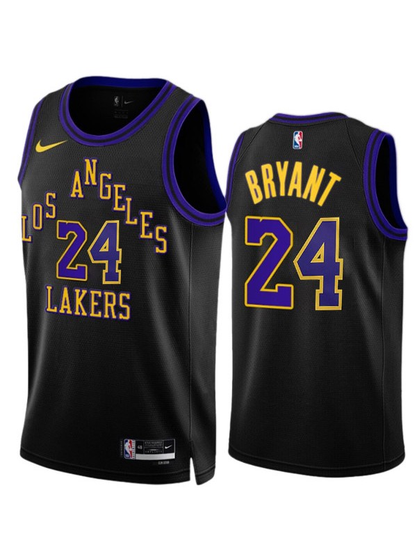 Los Angeles Lakers Kobe Bean Bryant Black jersey men's 24 city basketball uniform swingman limited edition icon shirt 2023