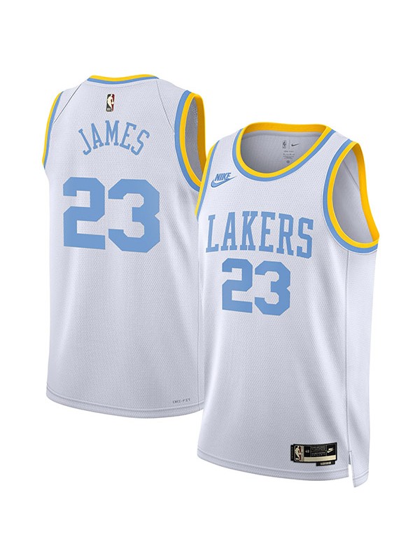 Los Angeles Lakers Lebron James white jersey men's 23 city basketball uniform swingman limited edition icon shirt 2023