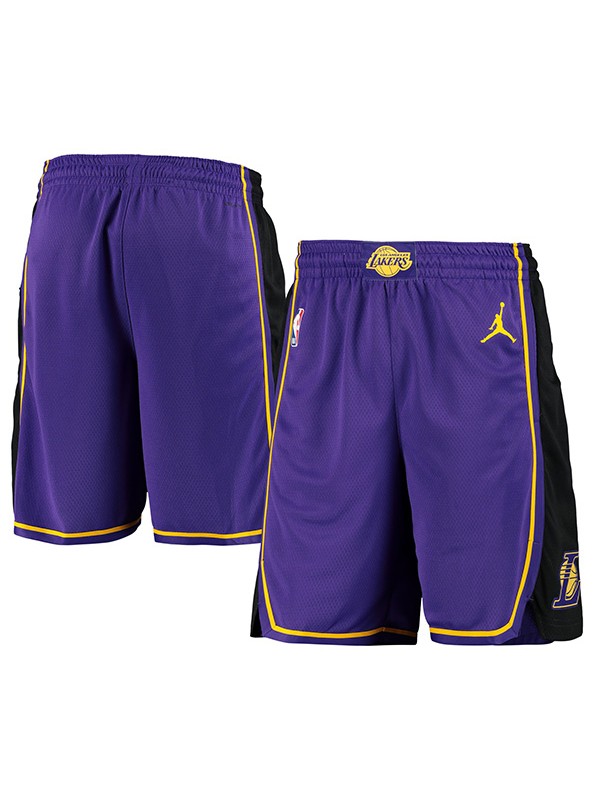 Los Angeles Lakers purple hardwood shorts jordan men's Dri-FIT swingman basketball pants 2023