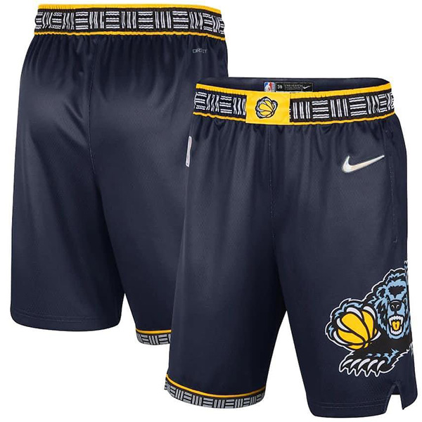 Memphis grizzlies city edition maillot homme limited 75th swingman basketball short noir 2022