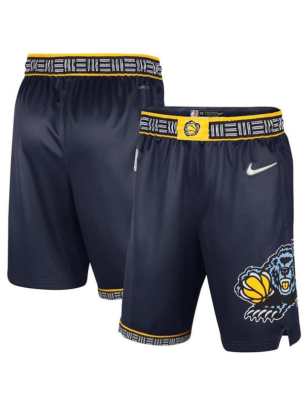 Memphis grizzlies city edition maillot homme limited 75th swingman basketball short noir 2022