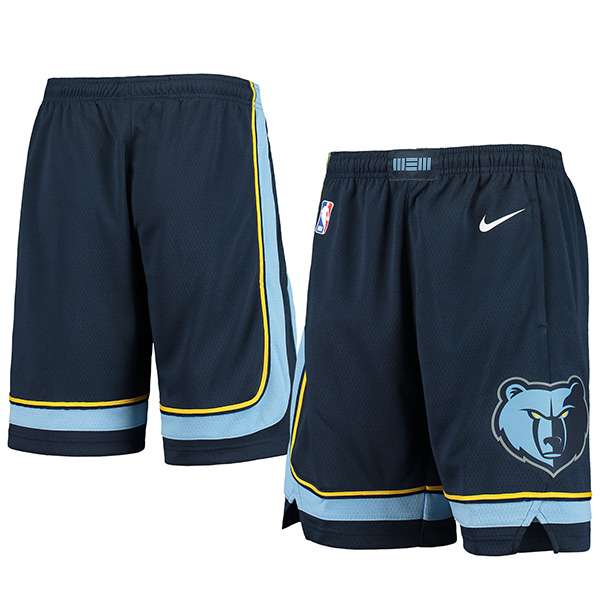 Memphis grizzlies city maillot homme édition limitée 75e swingman uniforme de basket-ball bleu marine short 2022