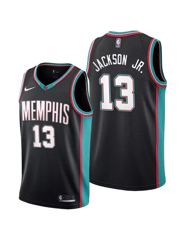 Memphis Grizzlies Jackson hr. maillot homme 13 uniforme de basket-ball swingman édition limitée chemise noire 2023