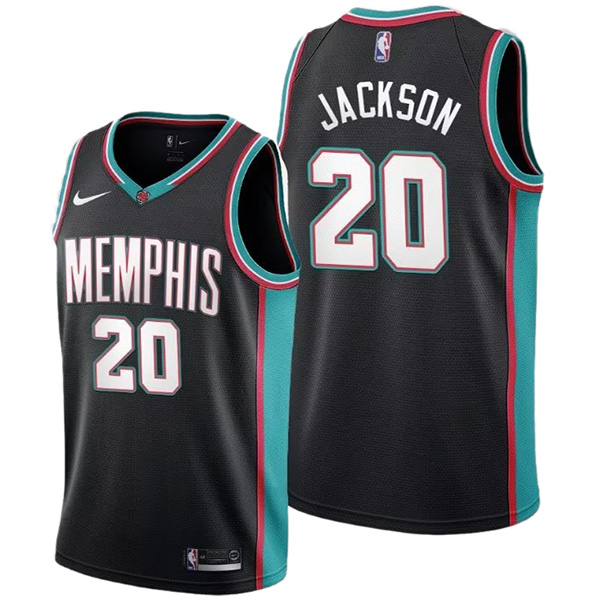 Memphis Grizzlies Jackson maillot homme 20 uniforme de basket-ball swingman édition limitée kit chemise noire 2023