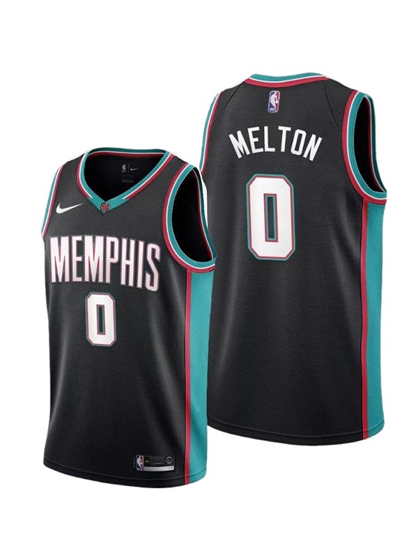 Memphis Grizzlies Melton maillot homme 0 uniforme de basket-ball swingman kit édition limitée chemise noire 2023