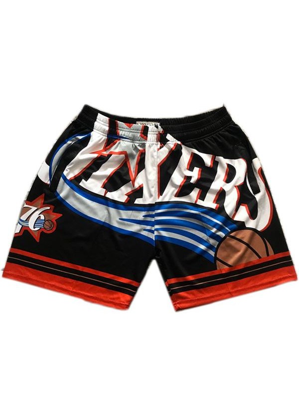 Men's Philadelphia 76ers Sixers basketball jersey black swingman shorts 2020