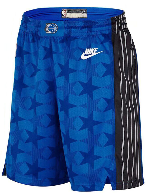 Orlando Magic maillot édition ville short de basket-ball Icon swingman pour hommes kit bleu