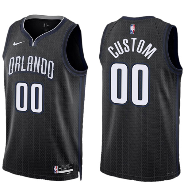 Orlando Magic Custom maillot homme city 00 déclaration uniforme de basket-ball swingman édition limitée chemise noire 2023