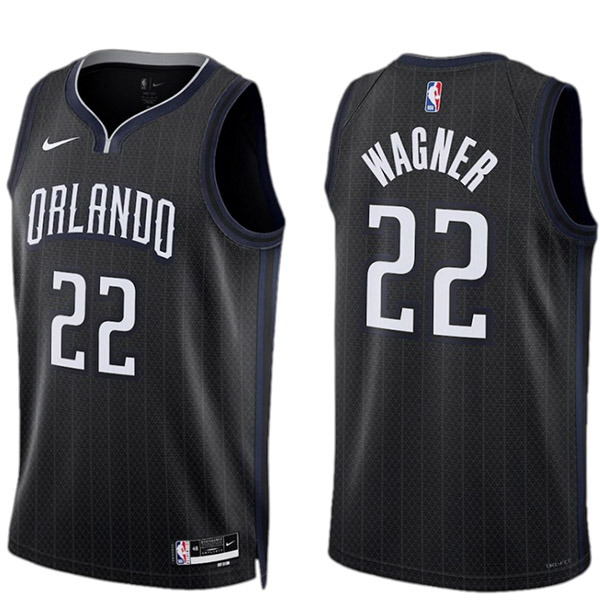 Orlando Magic Franz Wagner maillot homme ville 22 déclaration uniforme de basket-ball swingman édition limitée chemise noire 2023