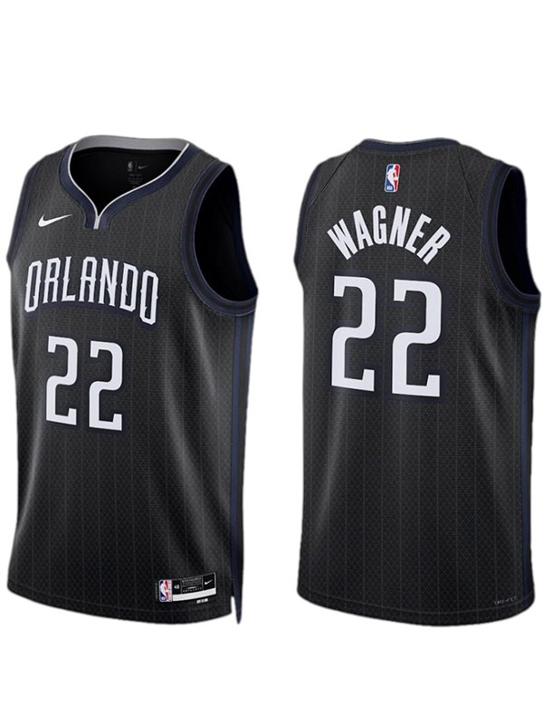 Orlando Magic Franz Wagner maillot homme ville 22 déclaration uniforme de basket-ball swingman édition limitée chemise noire 2023