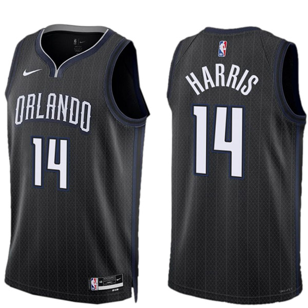 Orlando Magic Gary Harris maillot homme ville 14 déclaration uniforme de basket-ball swingman édition limitée chemise noire 2023