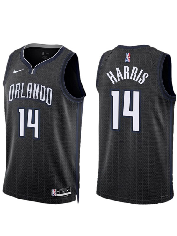 Orlando Magic Gary Harris maillot homme ville 14 déclaration uniforme de basket-ball swingman édition limitée chemise noire 2023