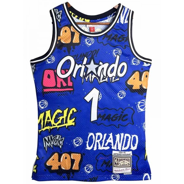 Orlando Magic Hardaway jersey men's basketball swingman retro uniform blue limited edition shirt 1994-1995