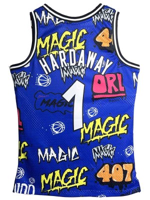 Orlando Magic Hardaway jersey men's basketball swingman retro uniform blue limited edition shirt 1994-1995