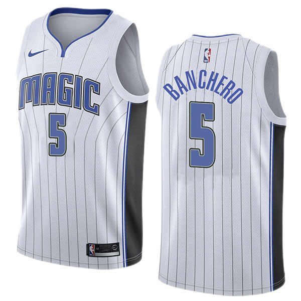 Orlando Magic Paolo Banchero maillot homme ville 5 déclaration uniforme de basket-ball swingman édition limitée chemise blanche 2023