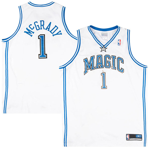 Orlando Magic Tracy McGrady 1 maillot rétro basket-ball de ville pour hommes uniforme blanc swingman chemise en édition limitée 2003-2004