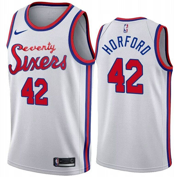 Philadelphia 76ers Al Horford 42 jersey men's white the city basketball uniform swingman limited edition vest