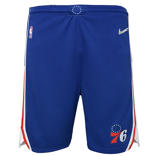 Philadelphia 76ers édition maillot hommes limité 75e gagné swingman basketball short bleu 2022