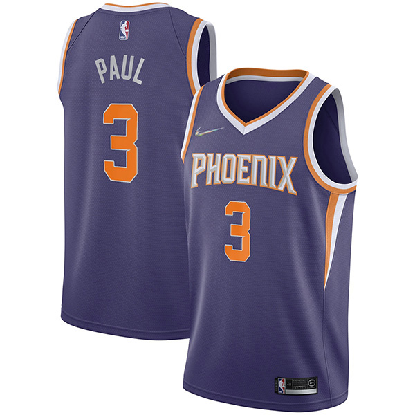 Phoenix Suns 3 Chris Paul maillot ville uniforme de basket-ball swingman kit édition limitée maillot bleu marine 2022