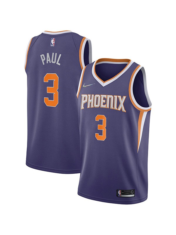 Phoenix Suns 3 Chris Paul maillot ville uniforme de basket-ball swingman kit édition limitée maillot bleu marine 2022